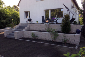 Terrasse Mauer Treppe